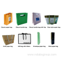 Luxury ribbon handle boutique packaging tote paper giftbags